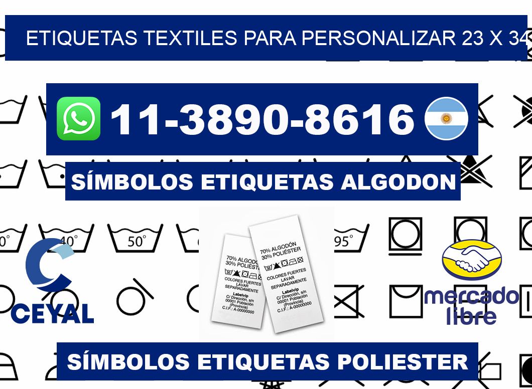 ETIQUETAS TEXTILES PARA PERSONALIZAR 23 x 34