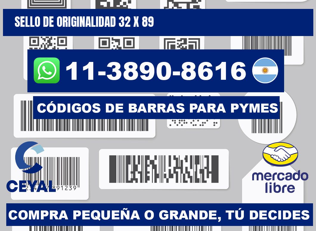 Sello de originalidad 32 x 89