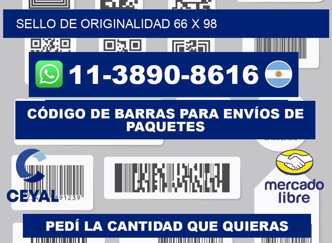 Sello de originalidad 66 x 98