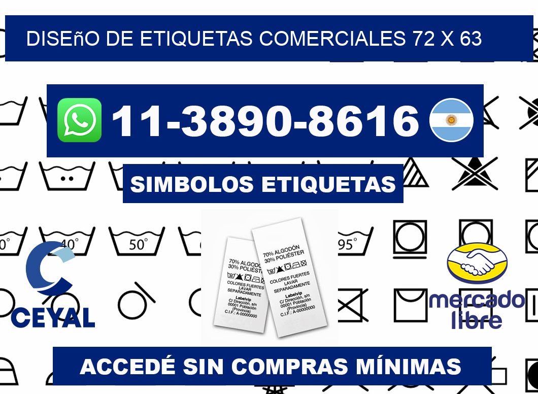 diseño de etiquetas comerciales 72 x 63