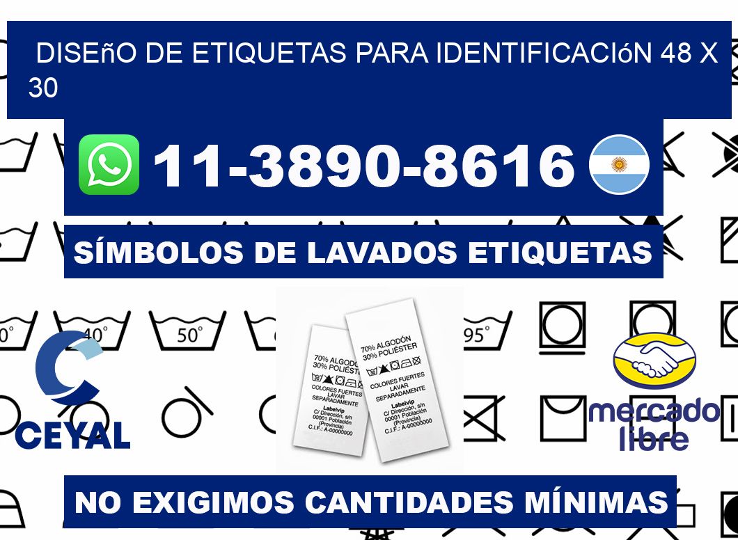 diseño de etiquetas para identificación 48 x 30