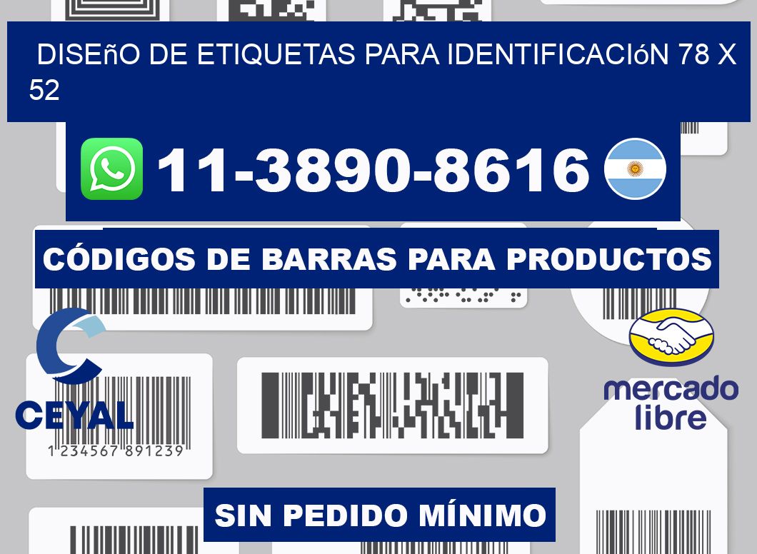 diseño de etiquetas para identificación 78 x 52