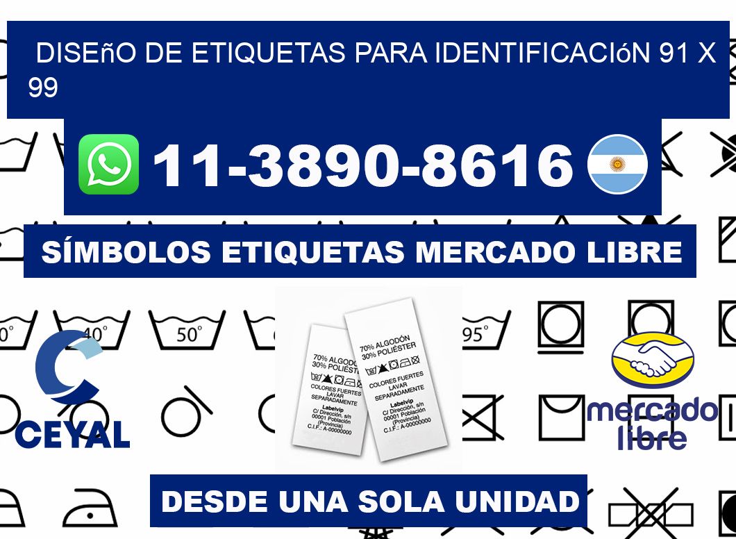 diseño de etiquetas para identificación 91 x 99