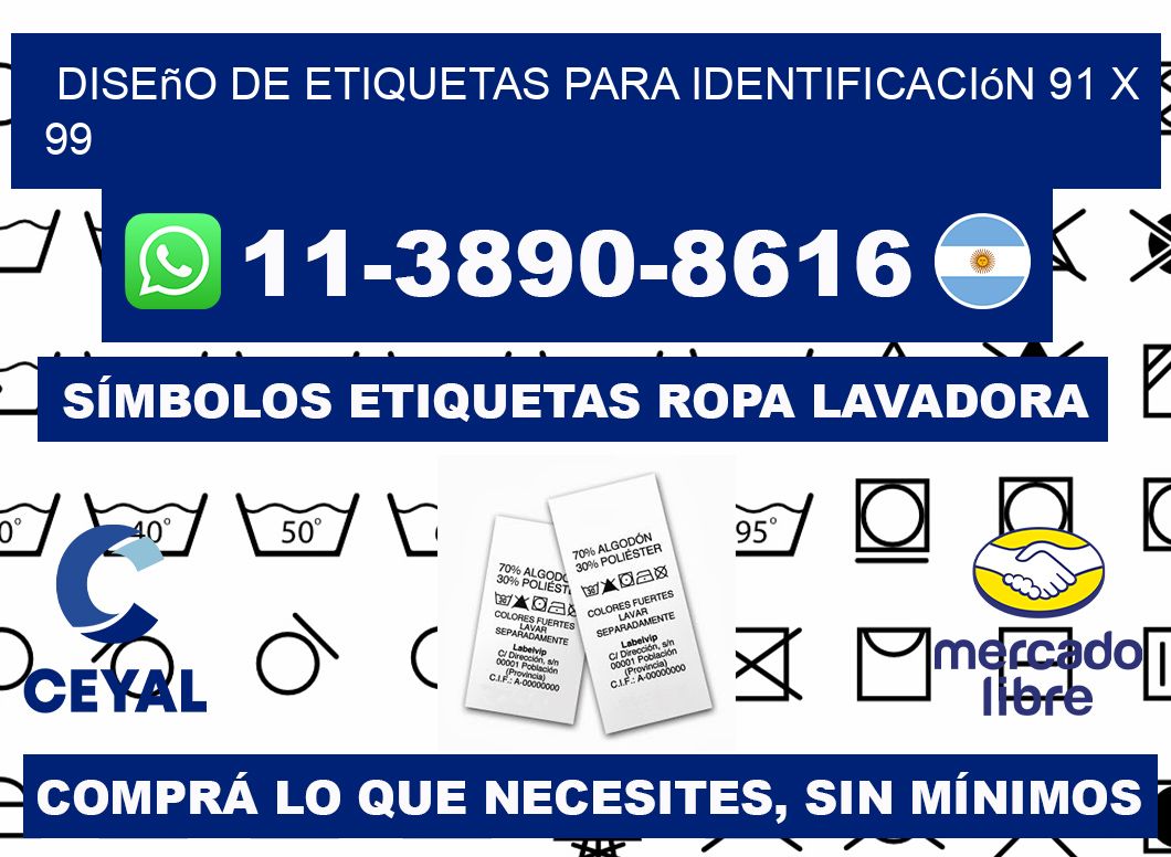 diseño de etiquetas para identificación 91 x 99