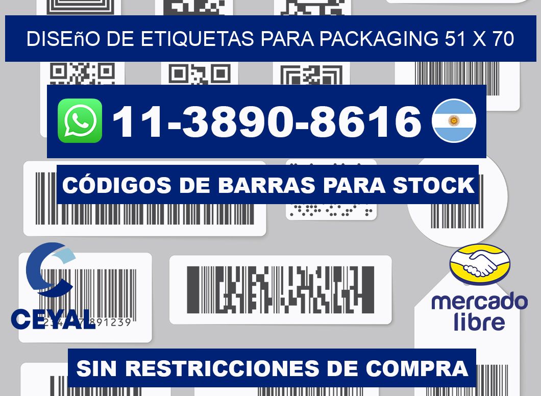 diseño de etiquetas para packaging 51 x 70