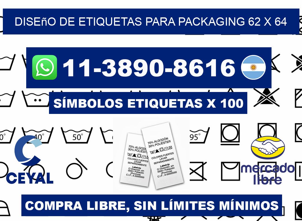 diseño de etiquetas para packaging 62 x 64