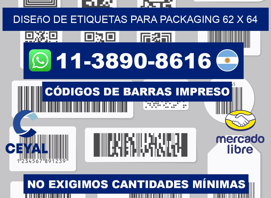 diseño de etiquetas para packaging 62 x 64