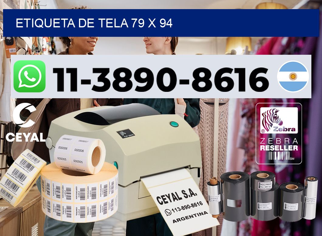 etiqueta de tela 79 x 94