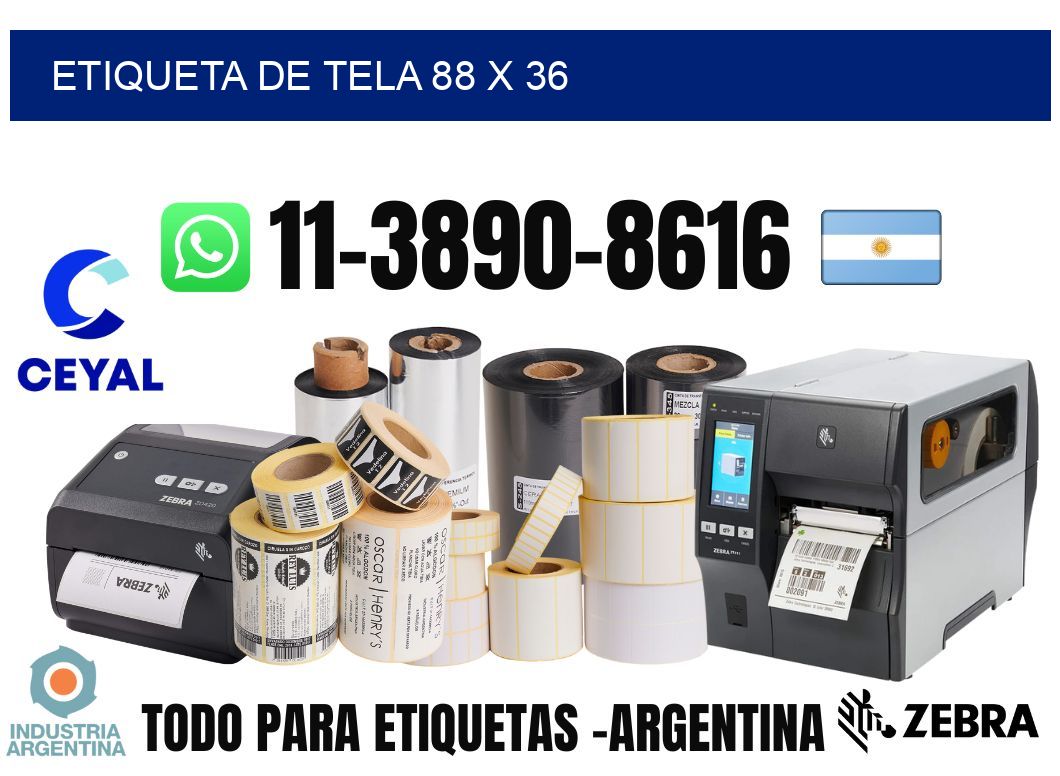 etiqueta de tela 88 x 36