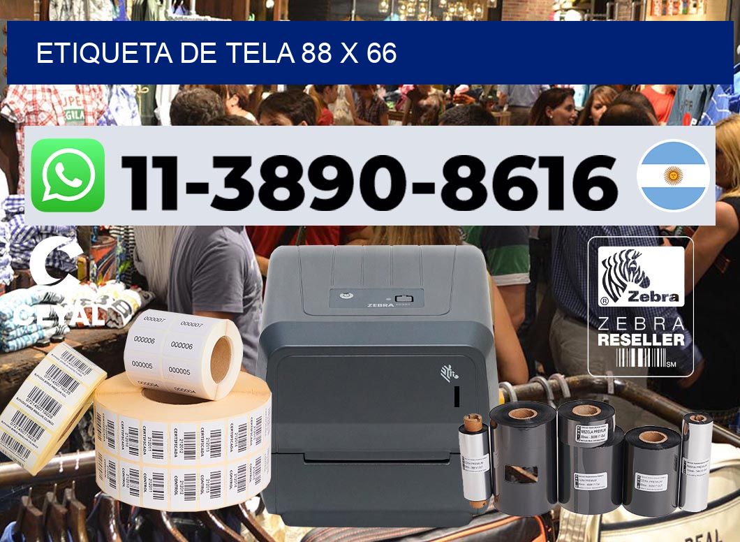 etiqueta de tela 88 x 66