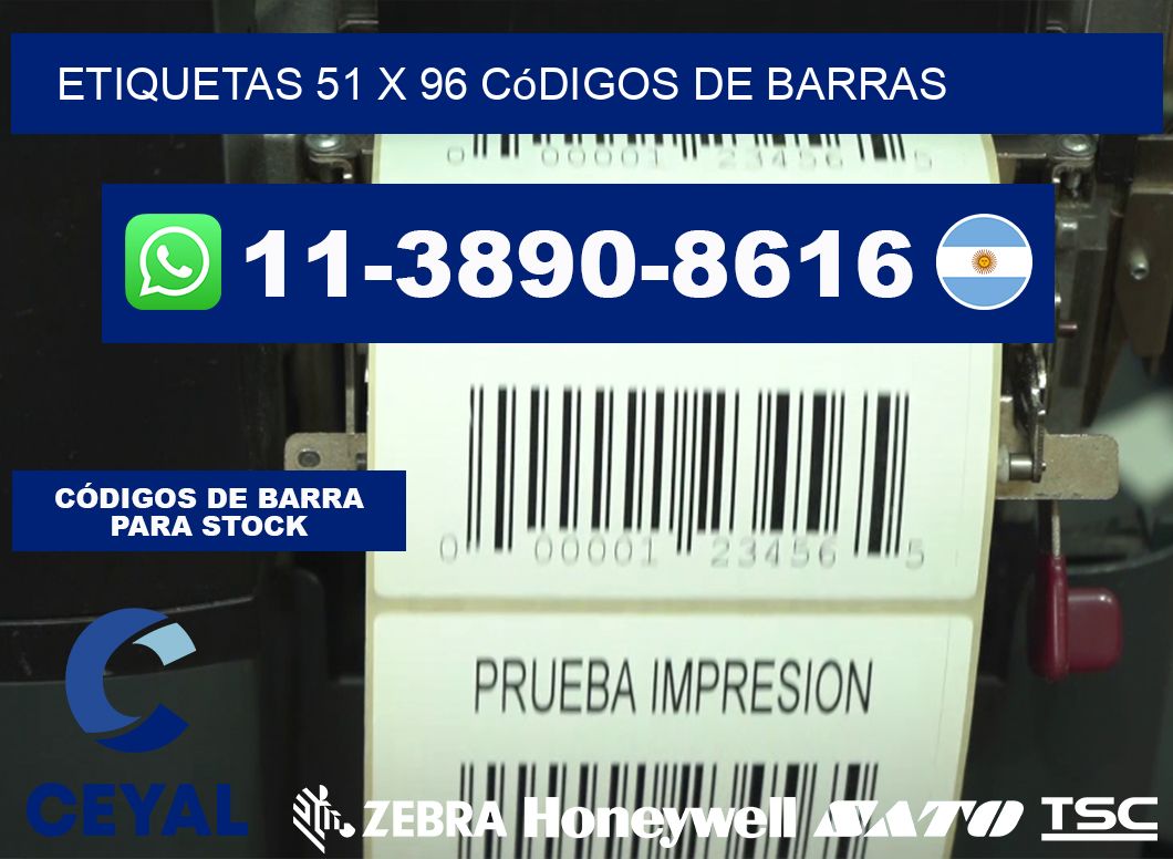 etiquetas 51 x 96 códigos de barras
