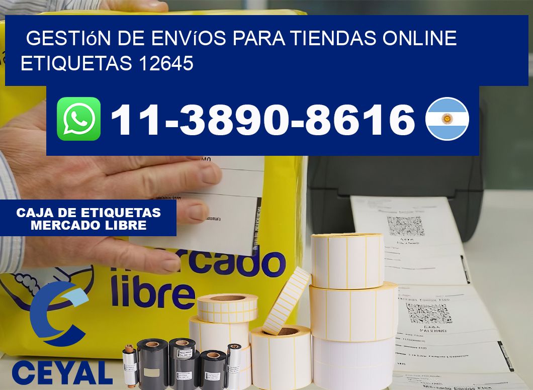 Gestión de envíos para tiendas online  etiquetas 12645