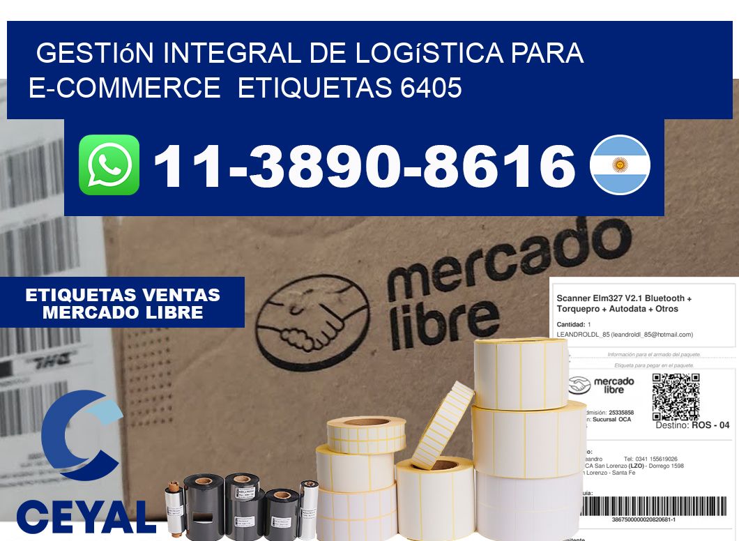 Gestión integral de logística para e-commerce  etiquetas 6405