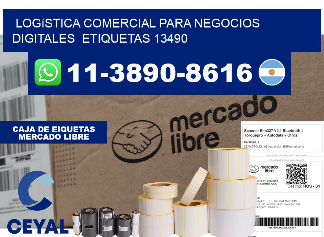 Logística comercial para negocios digitales etiquetas 13490