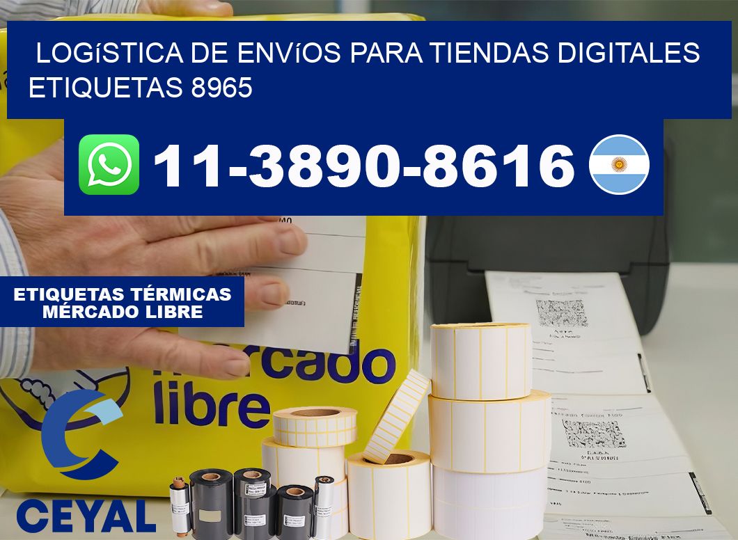 Logística de envíos para tiendas digitales  etiquetas 8965