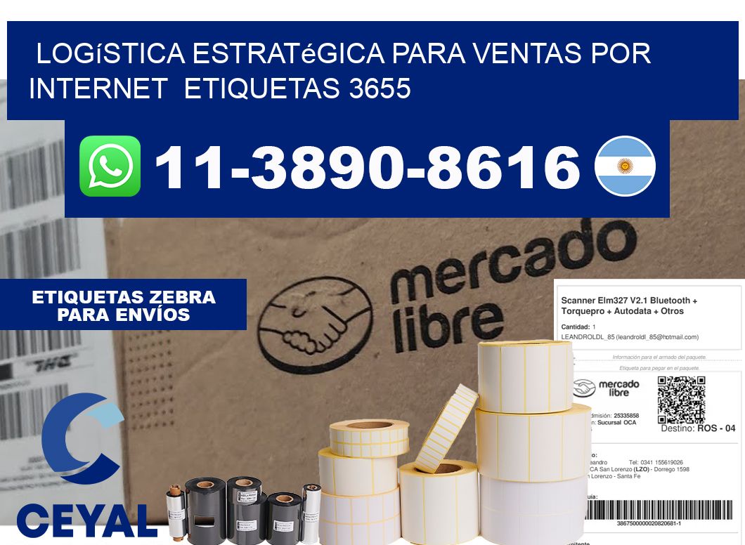 Logística estratégica para ventas por internet  etiquetas 3655
