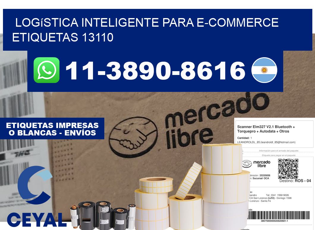 Logística inteligente para e-commerce  etiquetas 13110