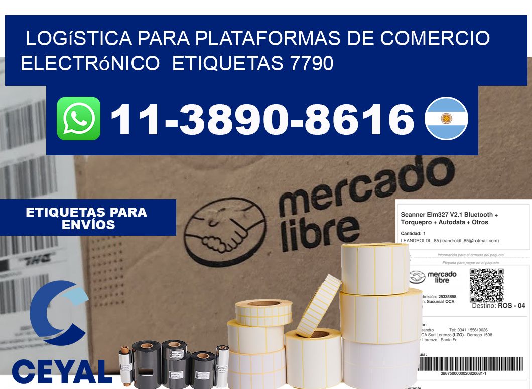 Logística para plataformas de comercio electrónico etiquetas 7790