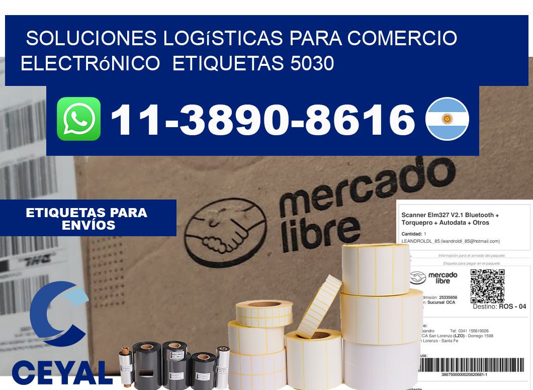 Soluciones logísticas para comercio electrónico  etiquetas 5030