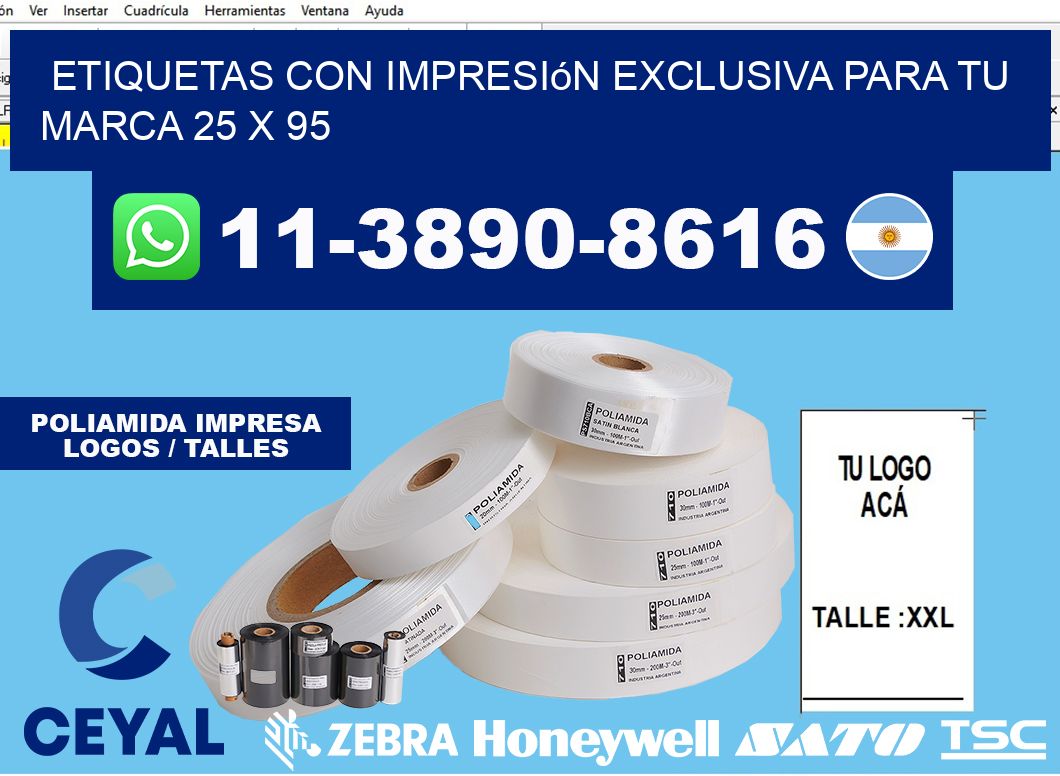 etiquetas con impresión exclusiva para tu marca 25 x 95