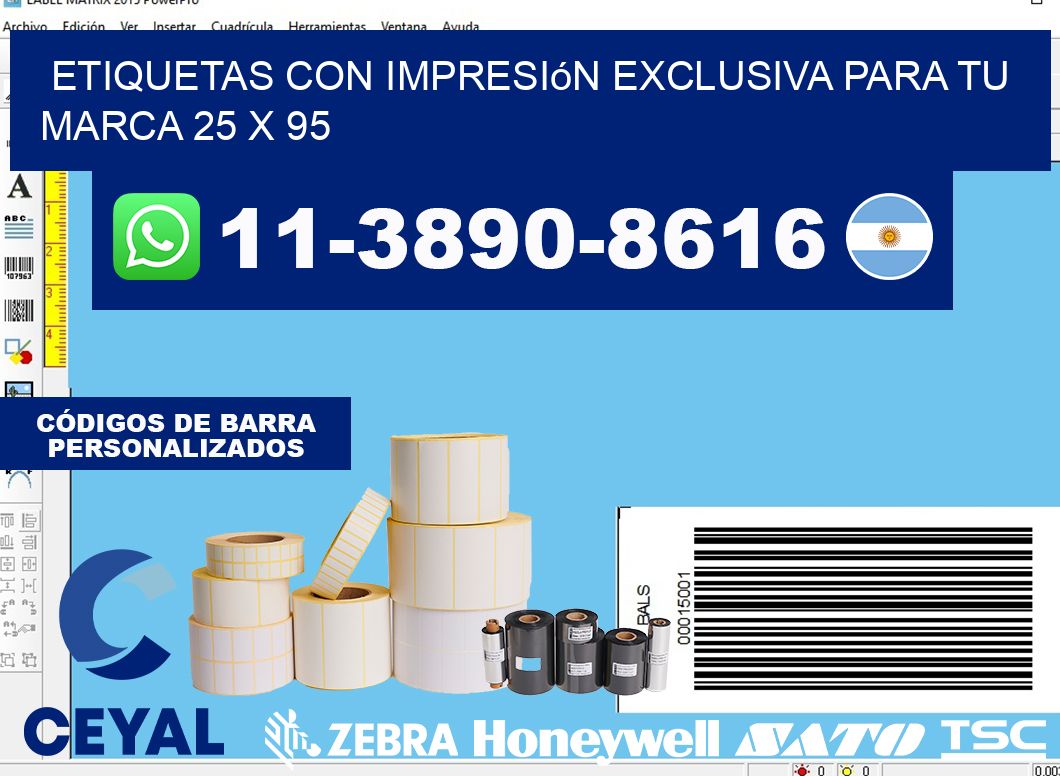 etiquetas con impresión exclusiva para tu marca 25 x 95