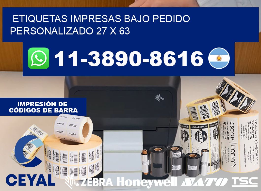etiquetas impresas bajo pedido personalizado 27 x 63