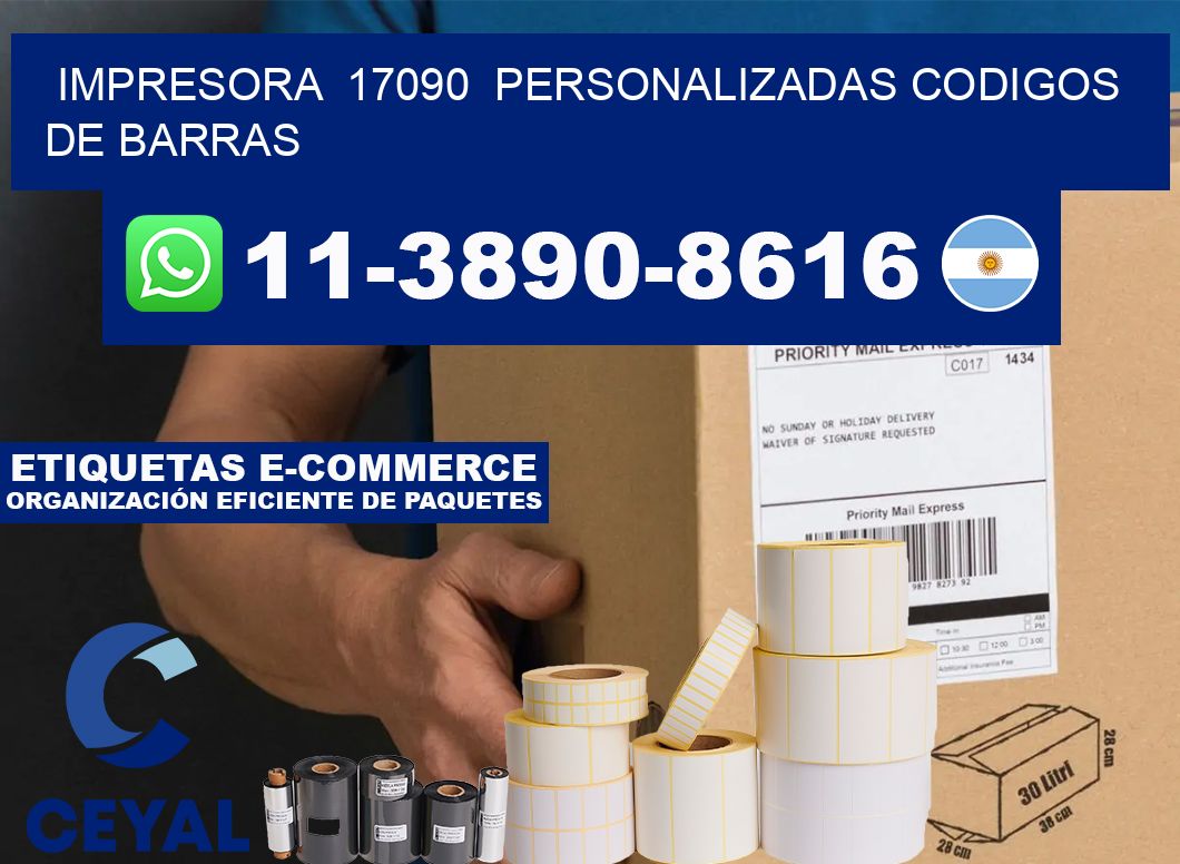 impresora  17090  personalizadas codigos de barras