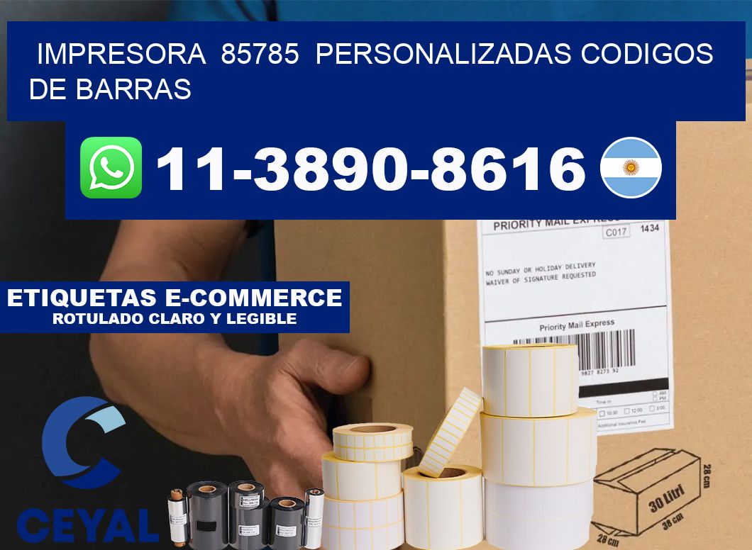 impresora  85785  personalizadas codigos de barras