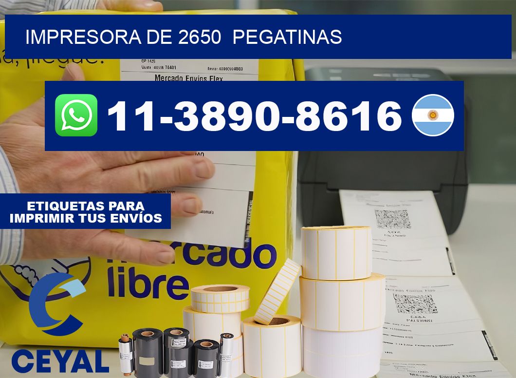 impresora de 2650  pegatinas