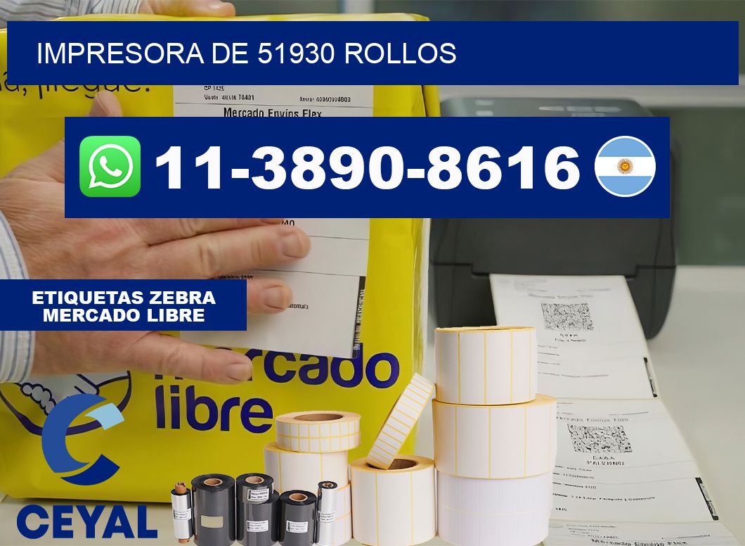 impresora de 51930 rollos