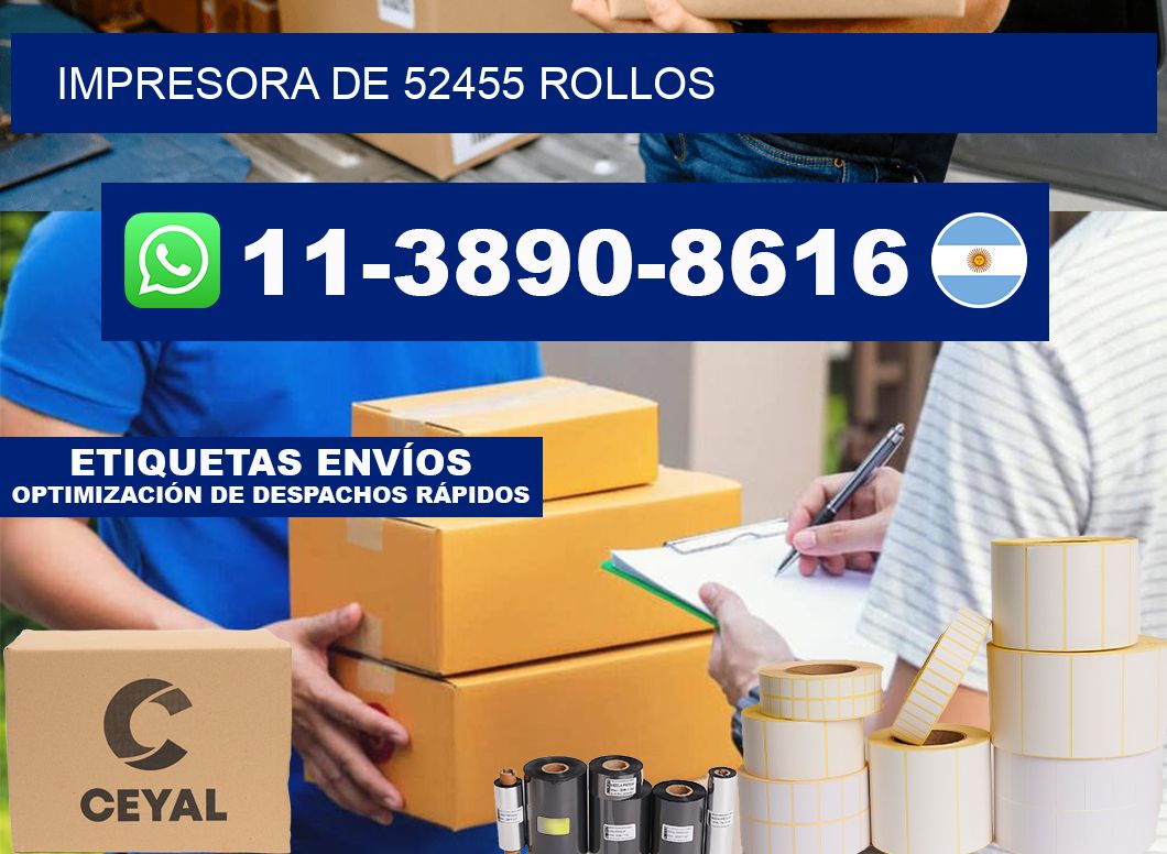 impresora de 52455 rollos