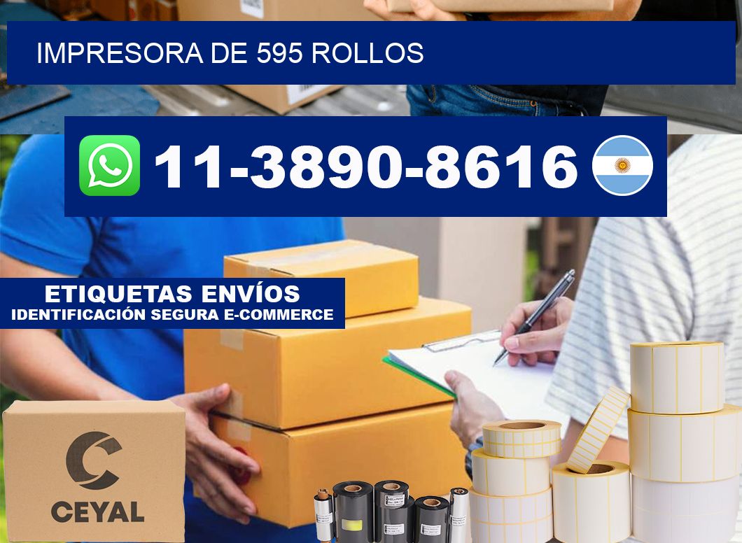 impresora de 595 rollos