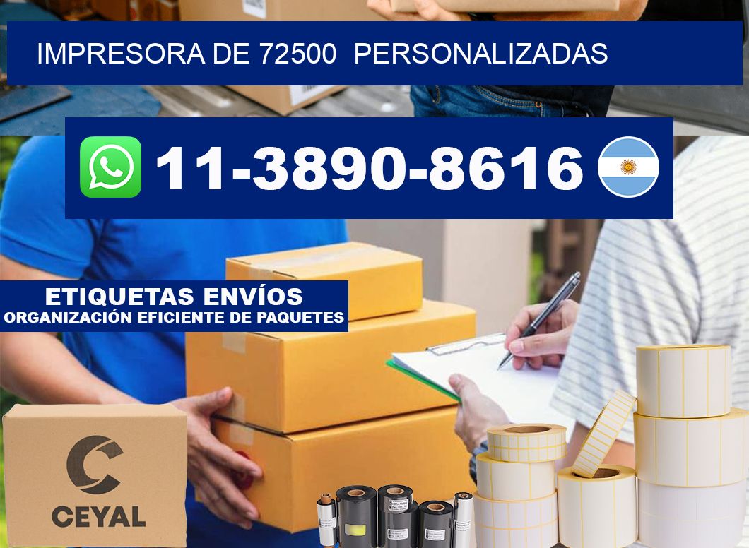 impresora de 72500  personalizadas