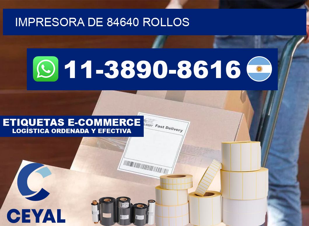 impresora de 84640 rollos