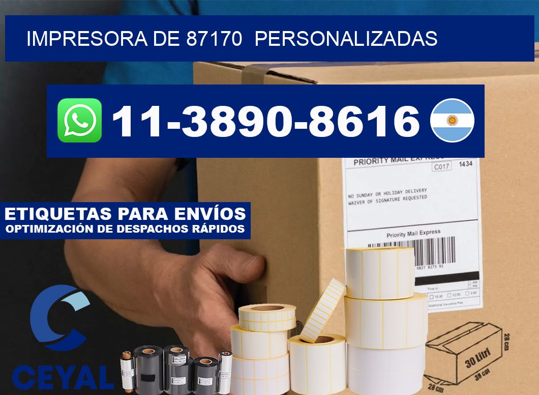 impresora de 87170  personalizadas