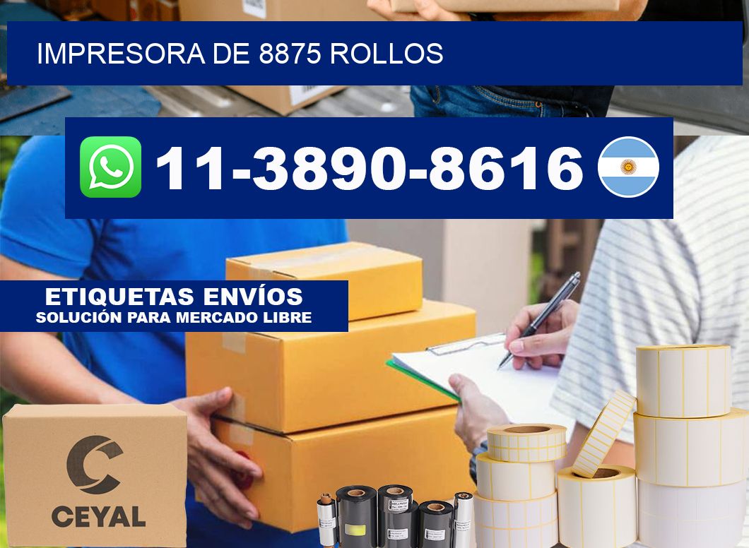 impresora de 8875 rollos