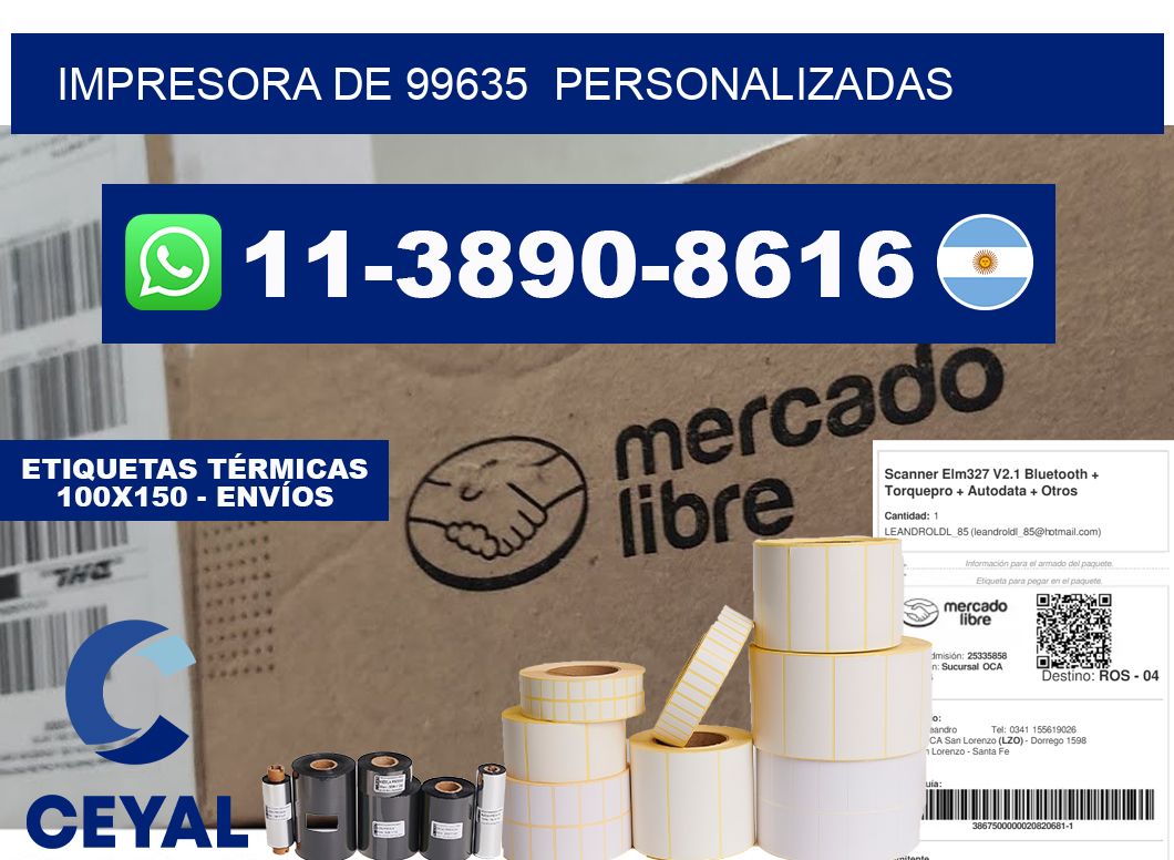 impresora de 99635 personalizadas