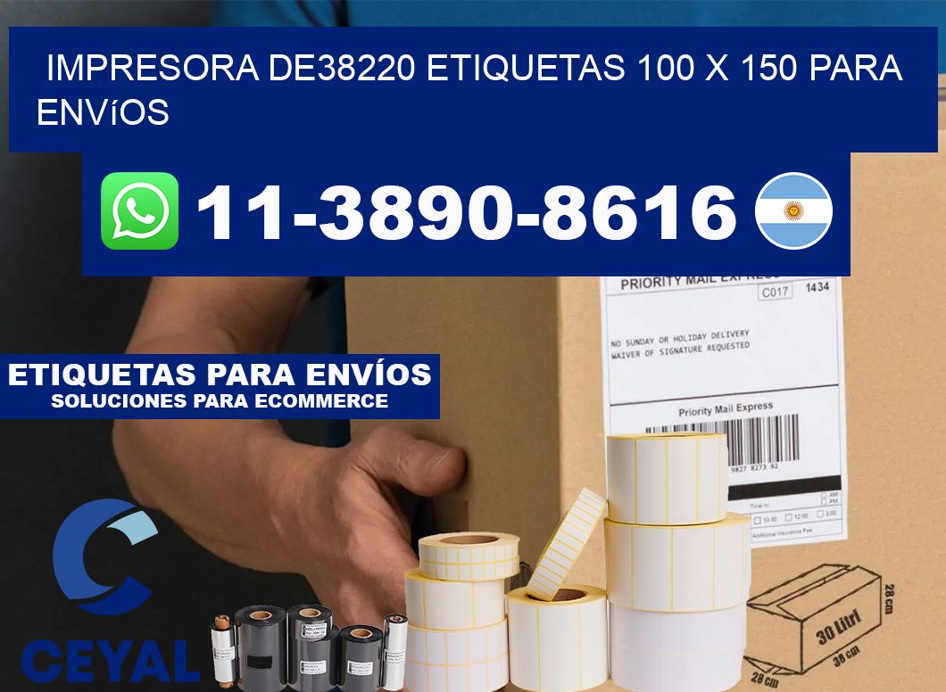 impresora de38220 etiquetas 100 x 150 para envíos