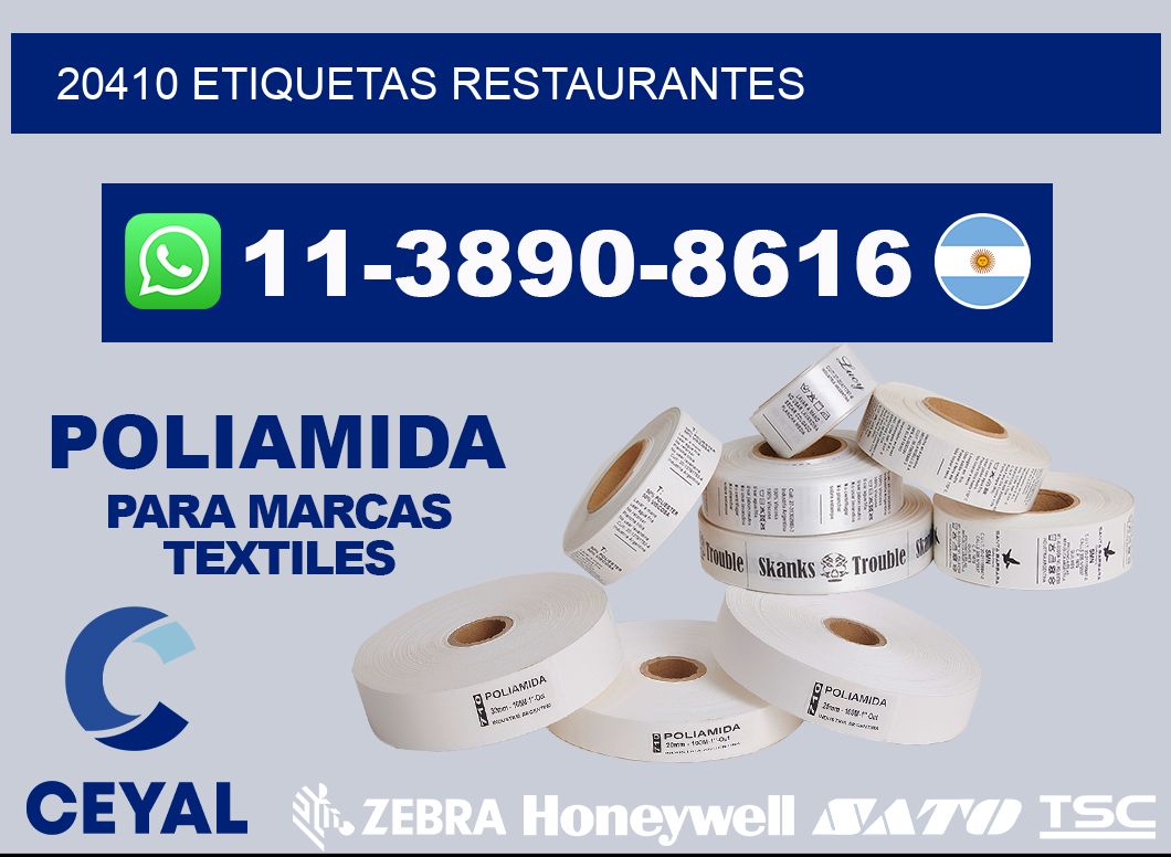 20410 etiquetas restaurantes