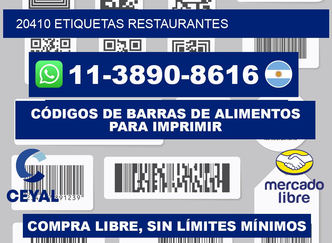 20410 etiquetas restaurantes