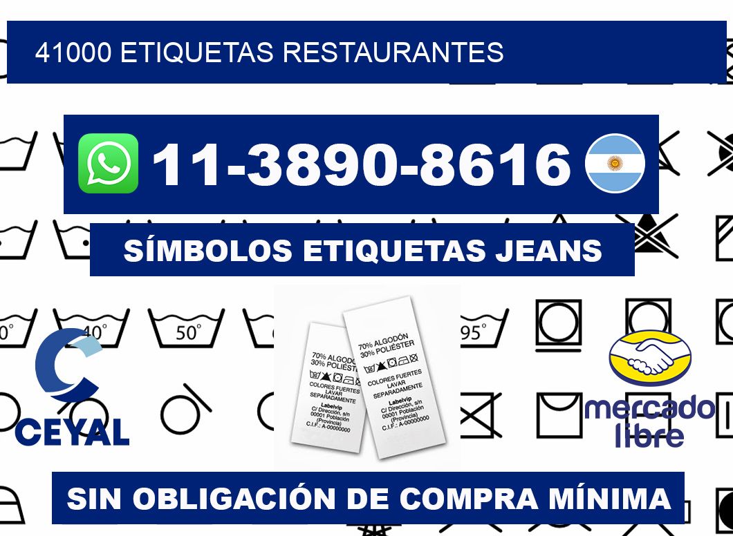 41000 etiquetas restaurantes