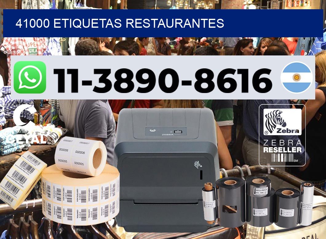 41000 etiquetas restaurantes
