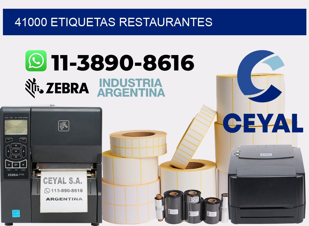 41000 etiquetas restaurantes