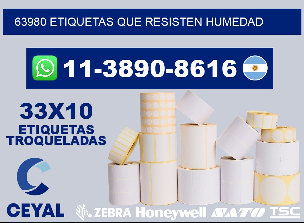 63980 etiquetas que resisten humedad