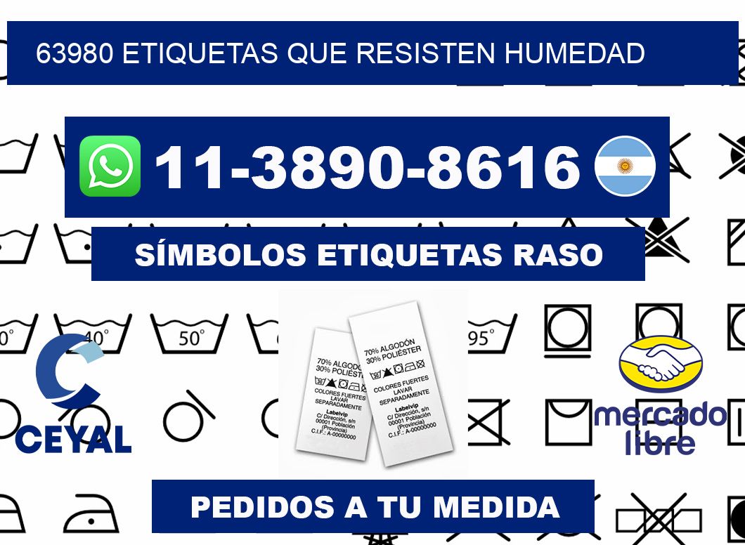 63980 etiquetas que resisten humedad