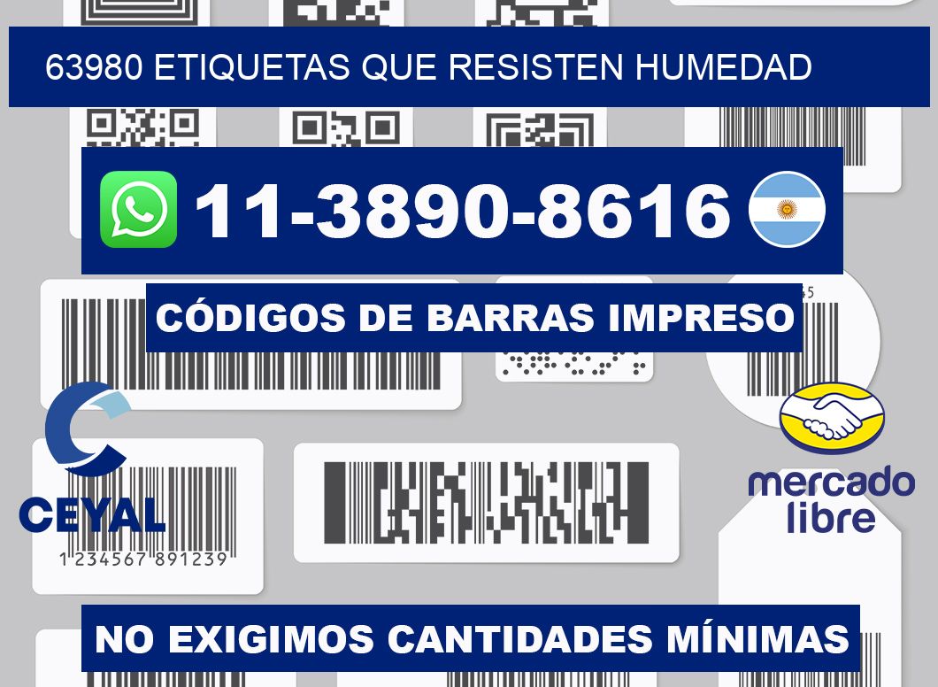 63980 etiquetas que resisten humedad