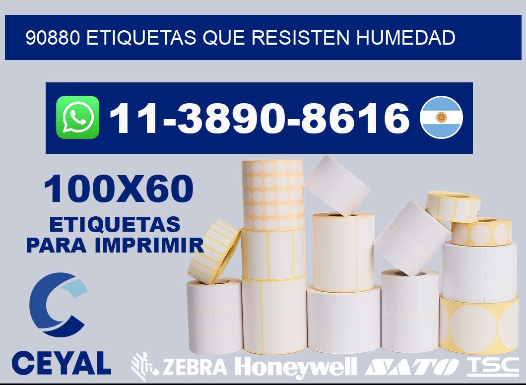 90880 etiquetas que resisten humedad
