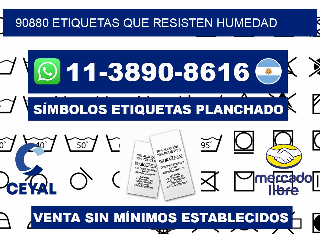 90880 etiquetas que resisten humedad