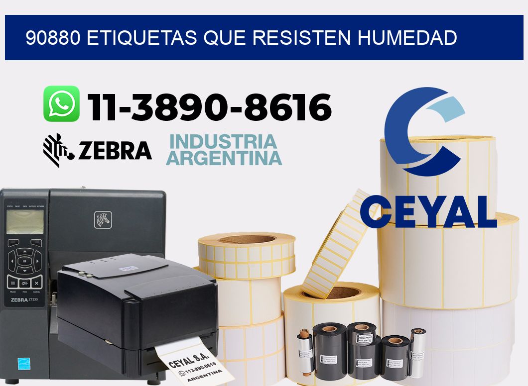 90880 etiquetas que resisten humedad