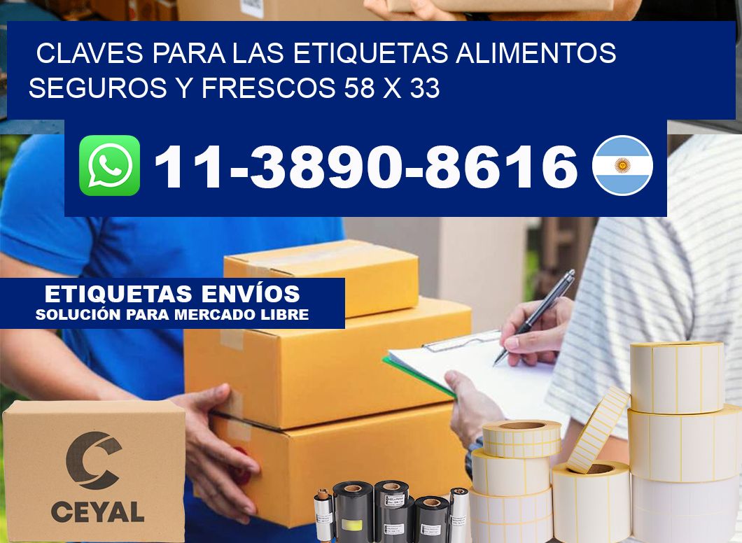 Claves para las etiquetas alimentos seguros y frescos 58 x 33